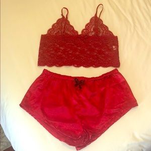 Sexy Red 2-piece pajama set! NWOT ✨💋